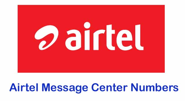 Airtel Message Center Number